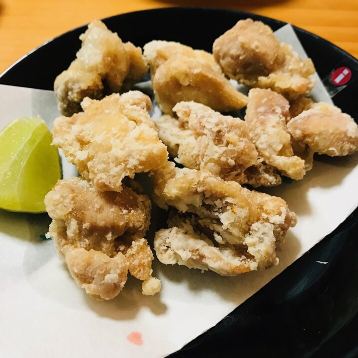 片栗粉でカラッと塩から揚げ